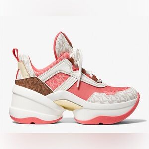 Almost New Michael Kors women  Olympia Trainers – Size 8.5 !